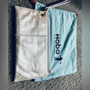 Silver Hobo wristlet.